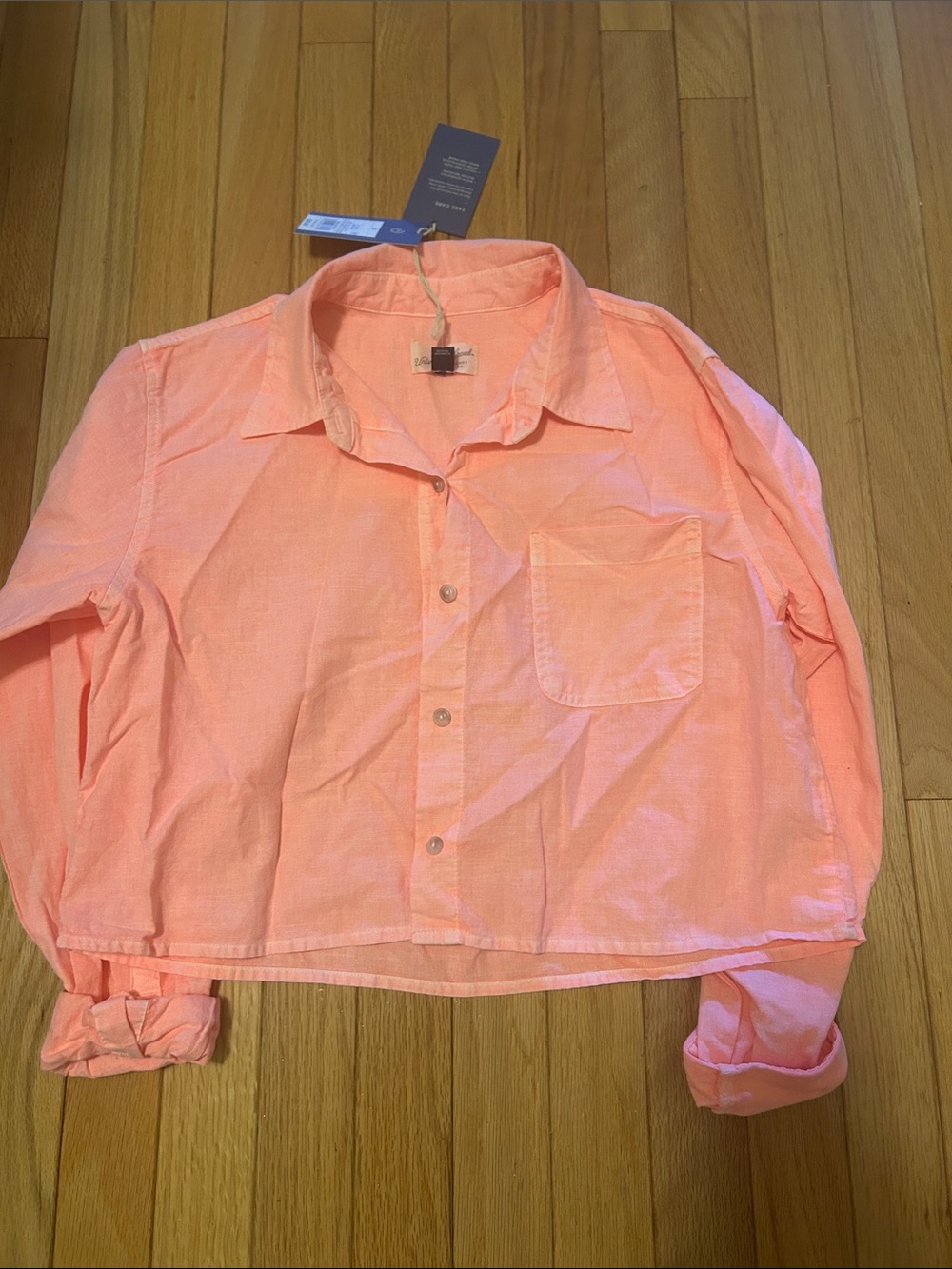 Universal Thread Coral Button-Down Casual Shirt